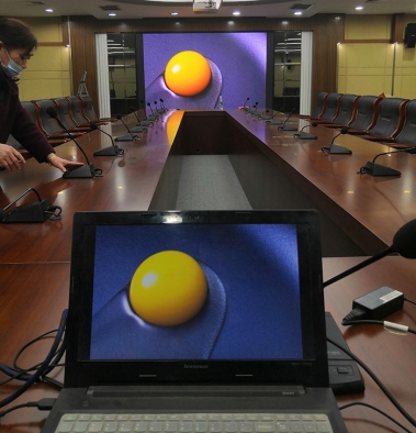 華中師范大學(xué)逸夫國際會(huì)議室P1.875全彩屏